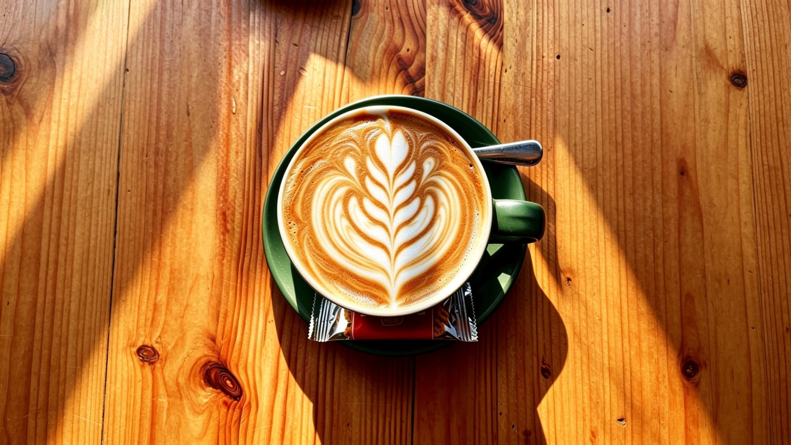 Freshly made latte at Cafe Vera, the family-friendly cafe on Morningside Road, Edinburgh